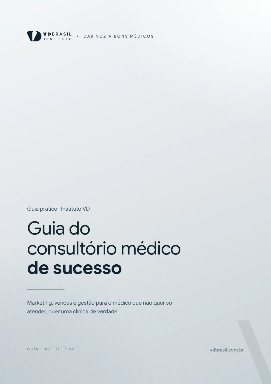 Capa do e-book Guia do Consultório Médico de Sucesso, Instituto VD