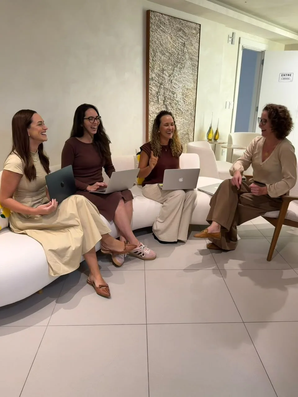 Sessão de trabalho com a equipe